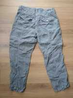 Spodnie szare lniane Cambio M 38 100% len