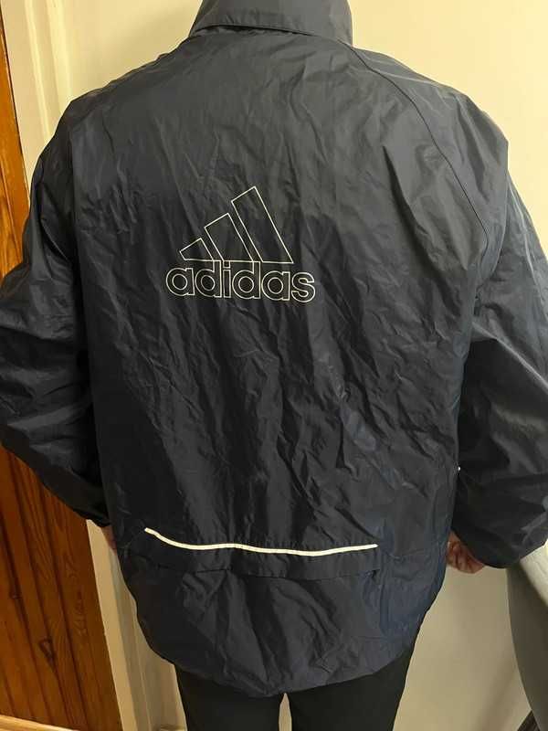 Kurtka męska przeciwdeszczowa cienka adidas składana jesienna wiosenna