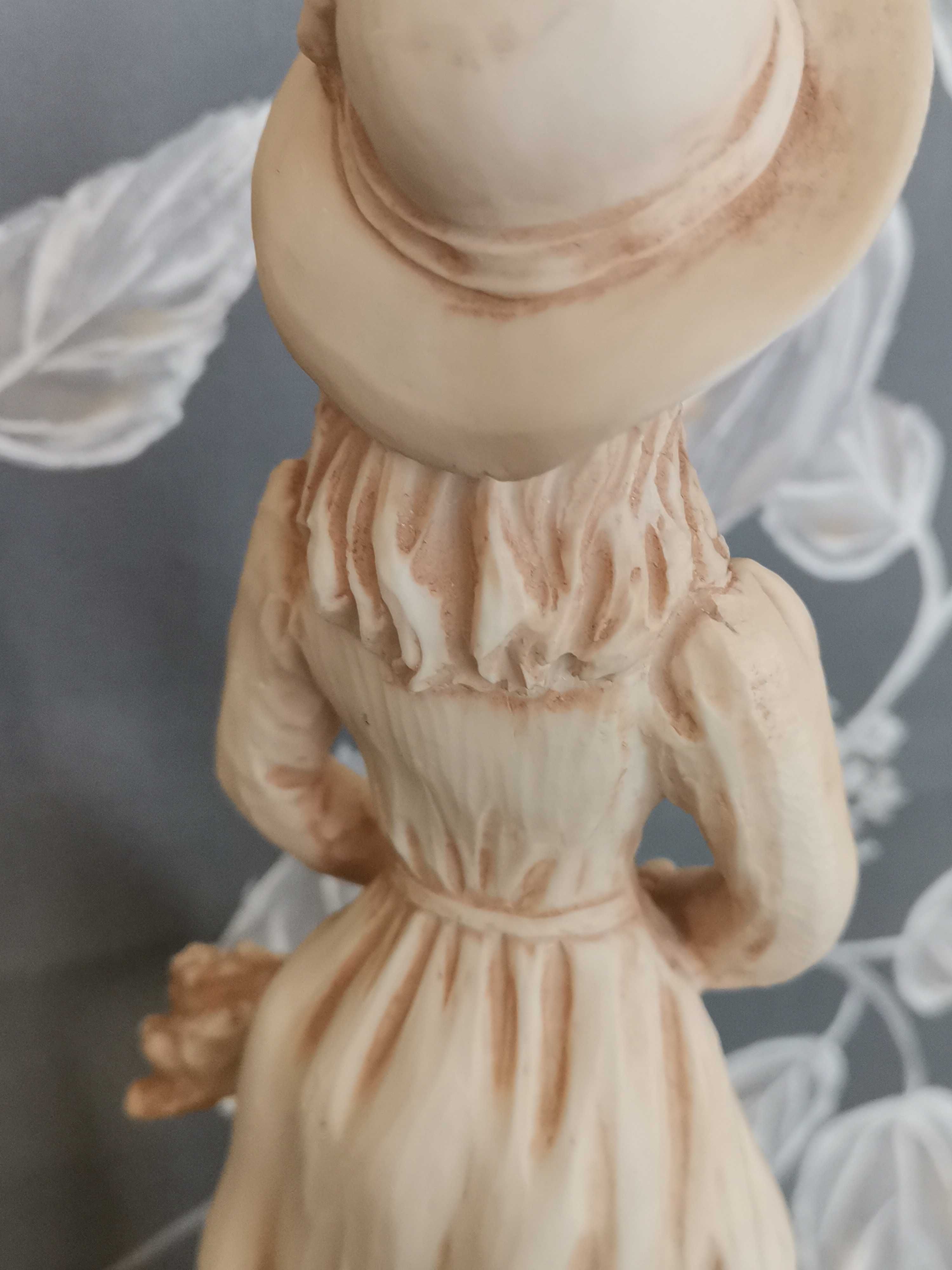Figurki z alabastru - para - Vintage