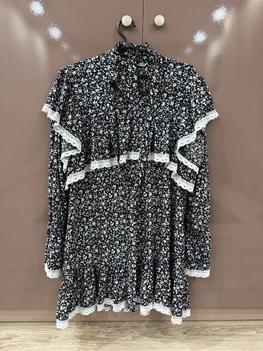 Красивое платье в стиле Zara, стильный принт