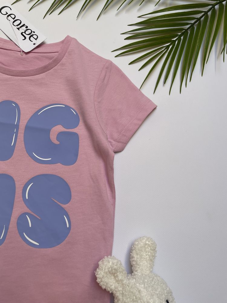 104-110 George bawełniana koszulka tshirt Big Sis starsza siostra
