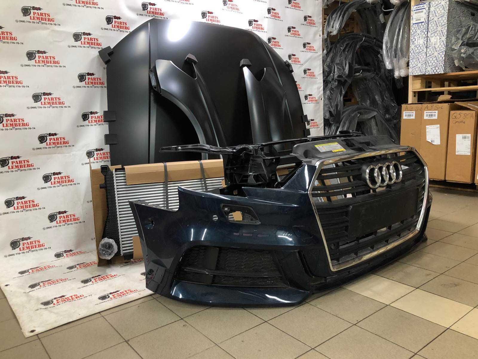 капот Audi A3 8V бампер  крило решотка телевизор панель комплект