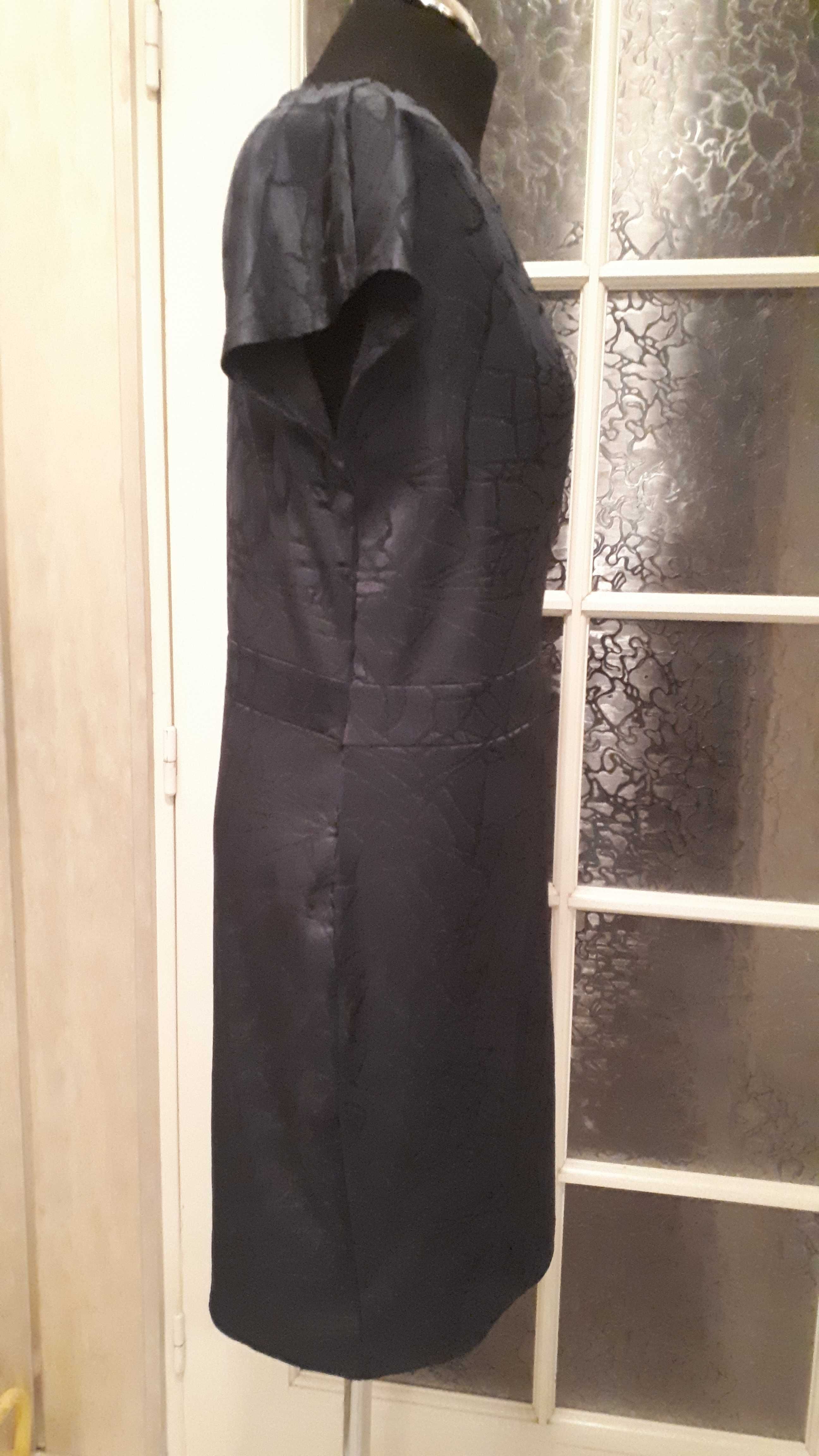 Sukienka wizytowa, granatowo-czarna rozmiar L/XL, 42/44