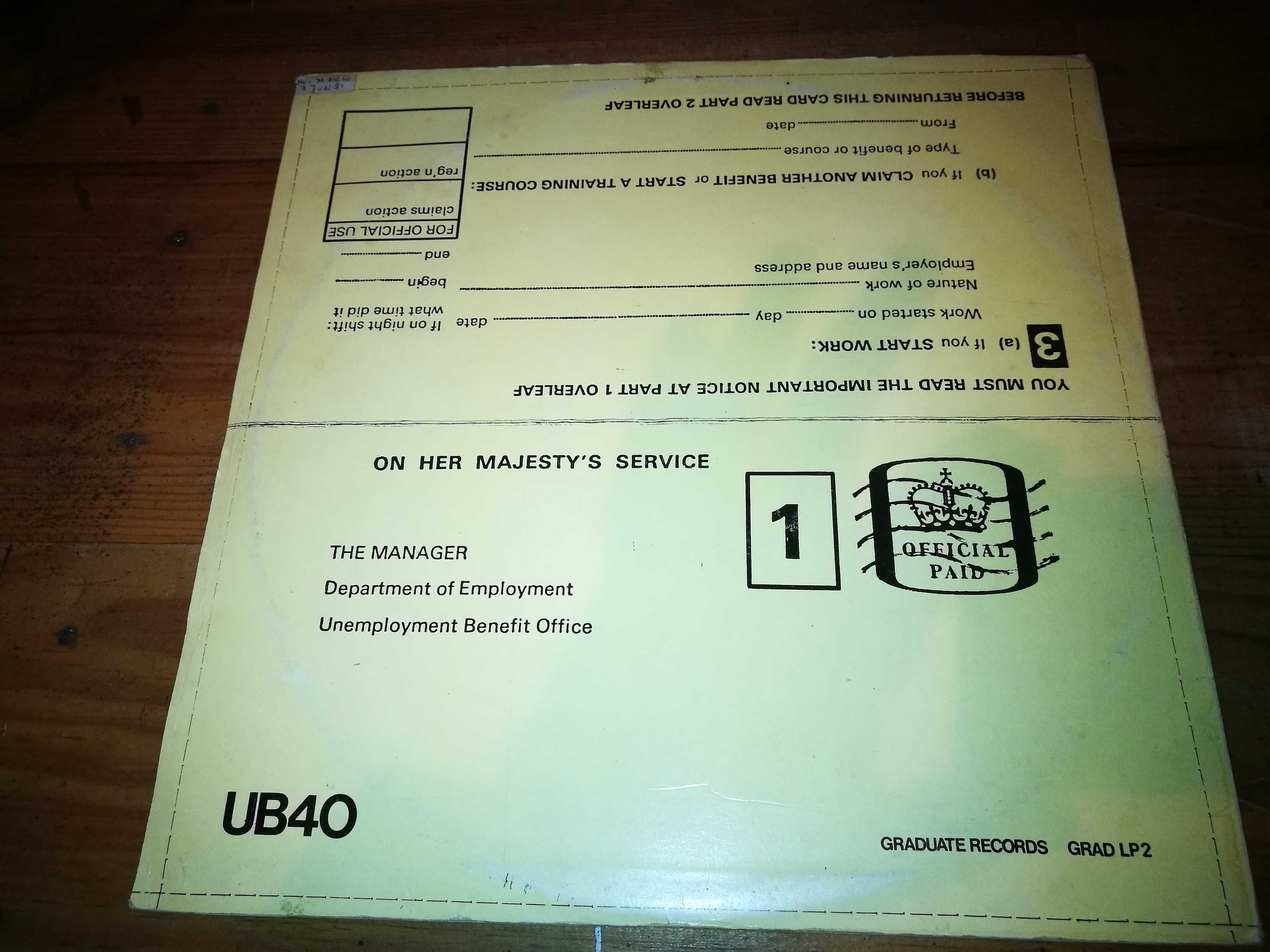 UB40 - Signing Off LP+MAX