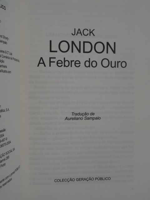 A Febre do Ouro de Jack London