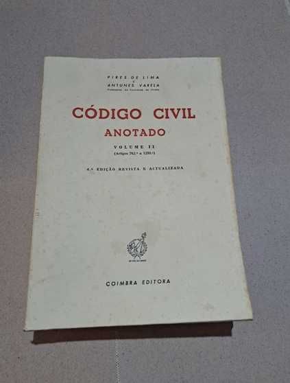 Código Civil Anotado de Pires de Lima e Antunes Varela II
