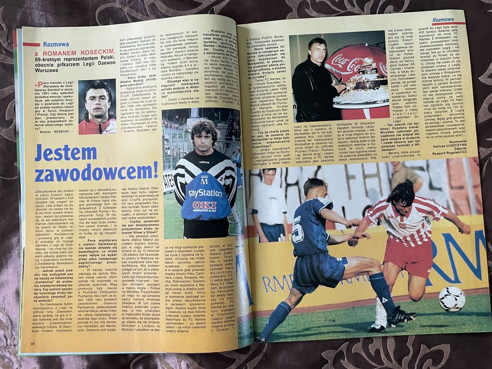 Piłka Nożna Plus - październik 1997, duży plakat POLSKA