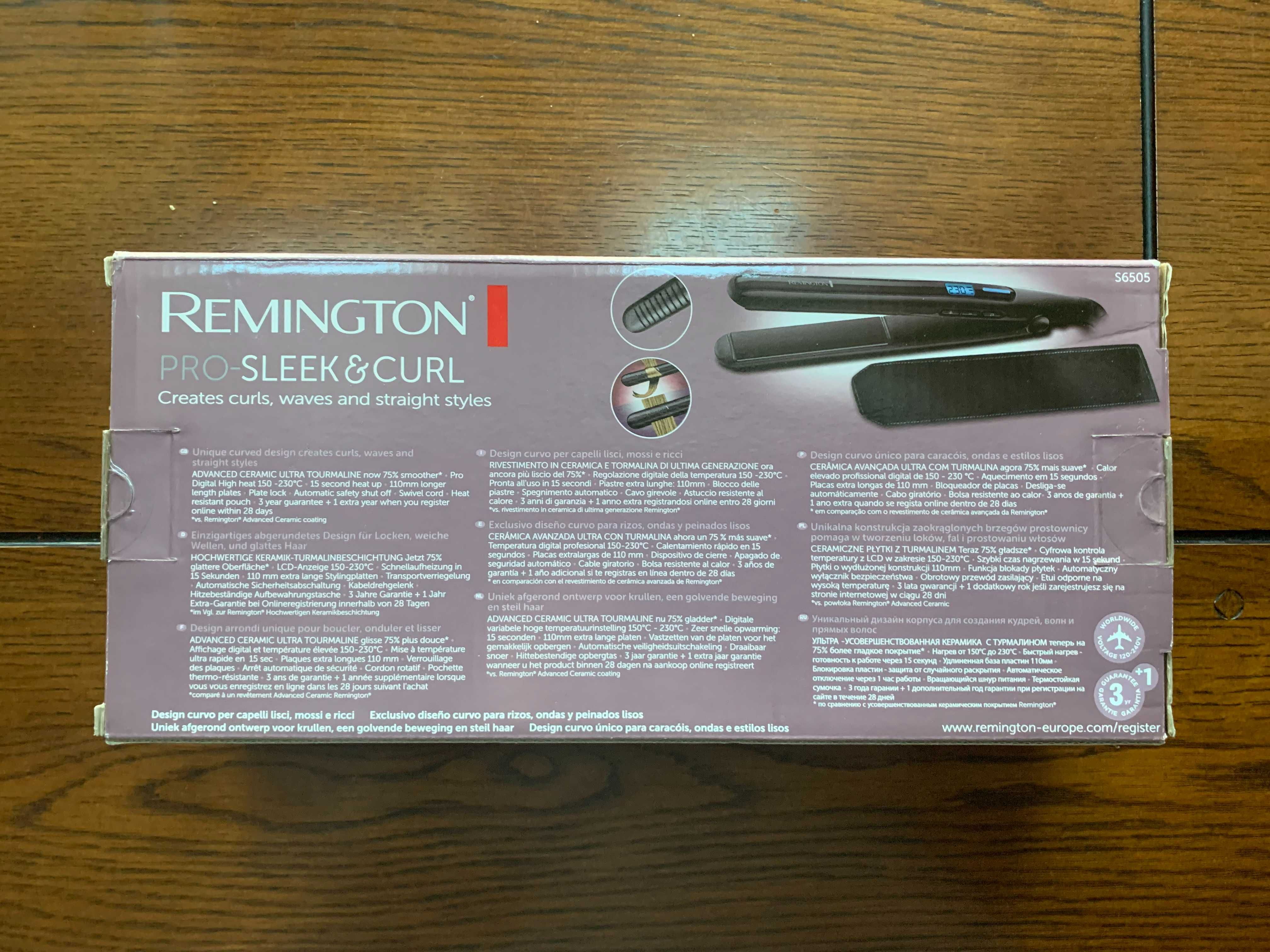 Remington prostownica do włosów S6505