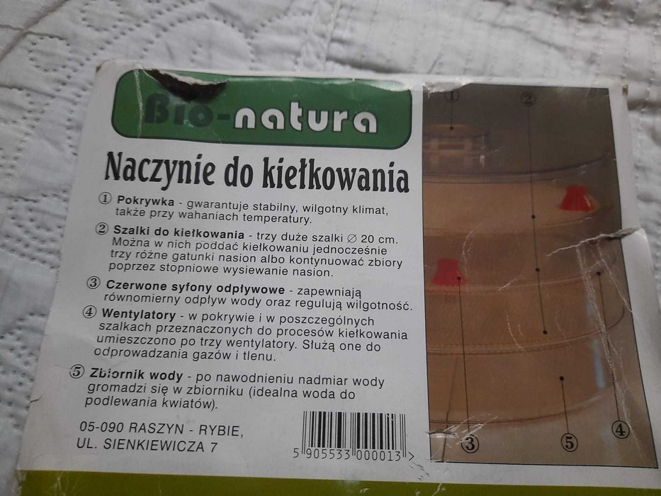 Bio- natura ,naczynie do kiełkowania