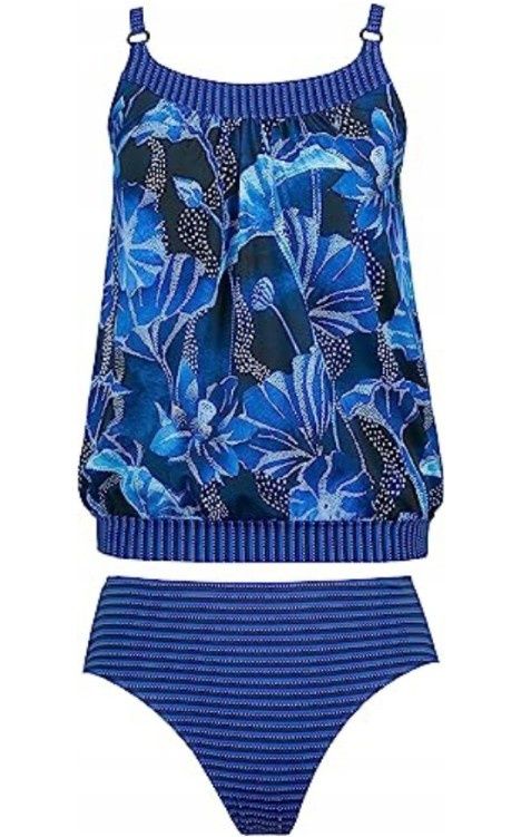 Ulla Popken strój Kąpielowy dwuczęściowy Tankini r. 48/4XL Nowe