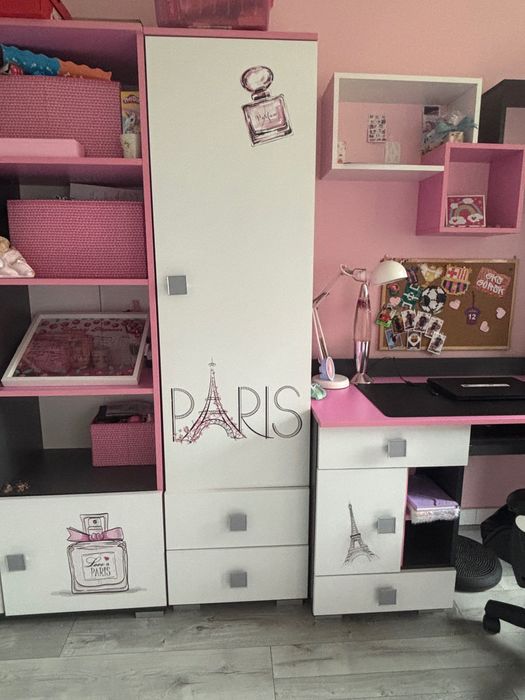 Zestaw mebli pokój dziecka + łóżko