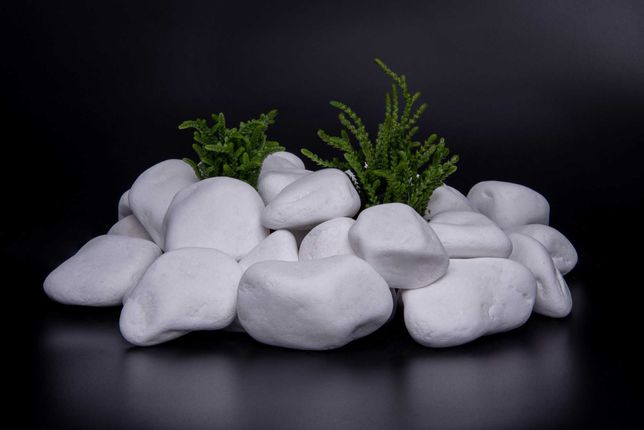 Kamień Ogrodowy Thassos Otoczak Biały 1-2cm 2-4cm 4-8cm 8-13cm, 1 Tona