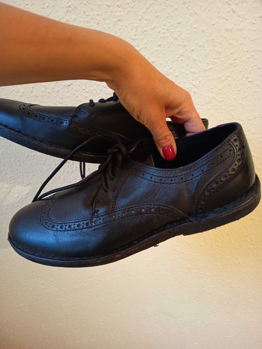 czarne męskie półbuty