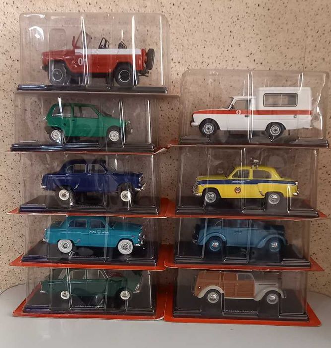 Модель в масштабе 1:24 - ГАЗ, ВАЗ, ЗАЗ, ИЖ, Москвич, УАЗ,  BMW