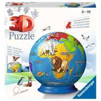 Puzzle 3d 72 Dziecinny Globus, Ravensburger