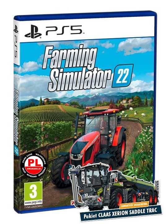 Farming Simulator 22 Platium Ed.PS5 = PŁYTA PL Wejherowo / Wymiana