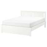 Estrutura de cama, branco 140x200 cm