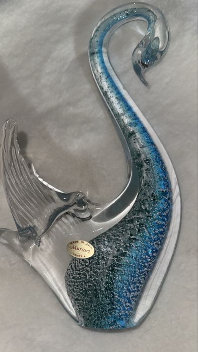 Лебедь. Клоун.Муранское стекло.