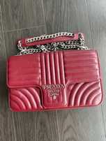 Prada Diagramme pony-style calfskin crossbody bag com fatura