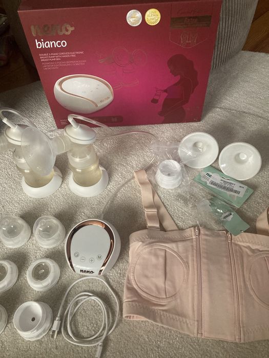 Laktator Neno Bianco gorset złoty biały trójfazowy