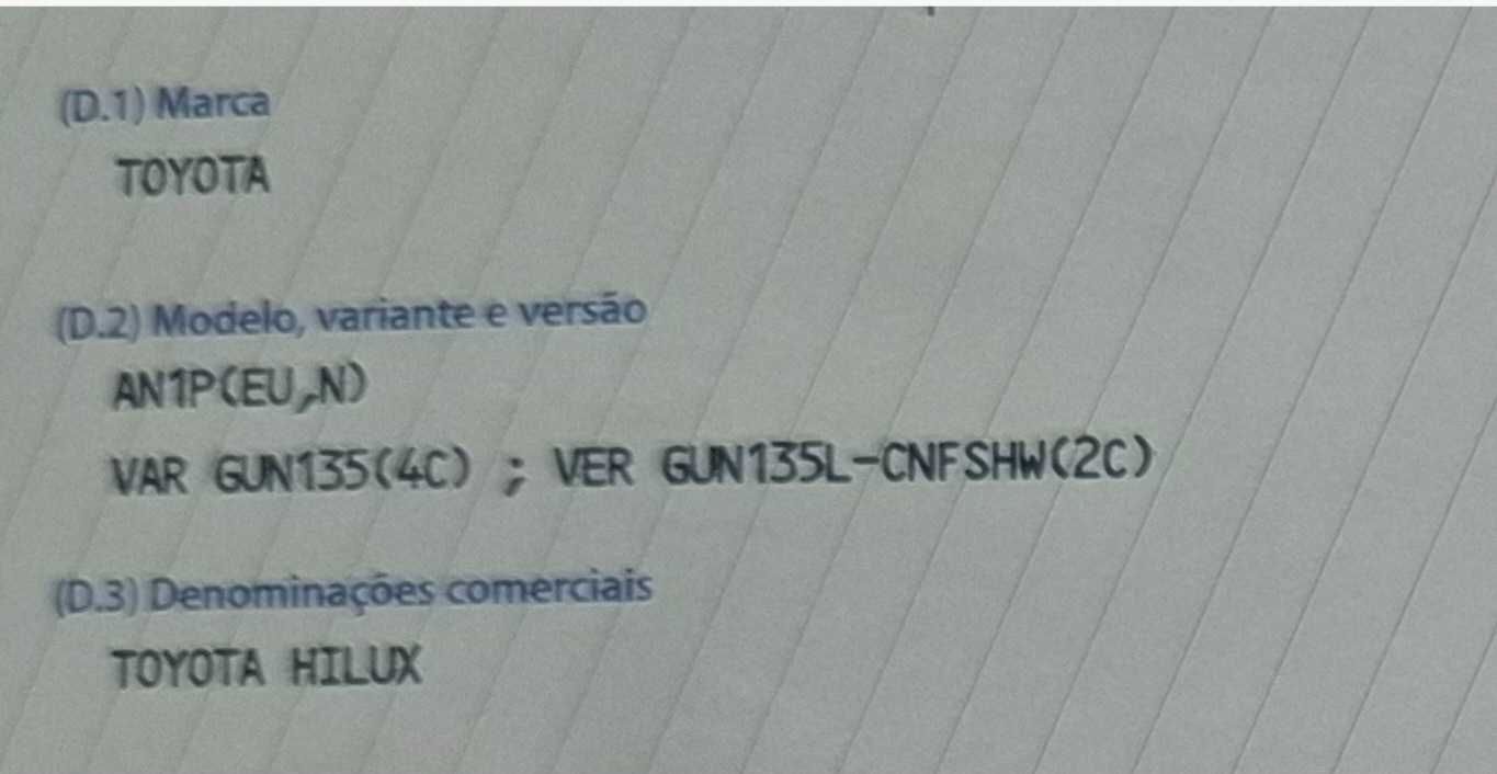 Caixa Carga, Farois , Para choques, Cavas Toyota Hilux