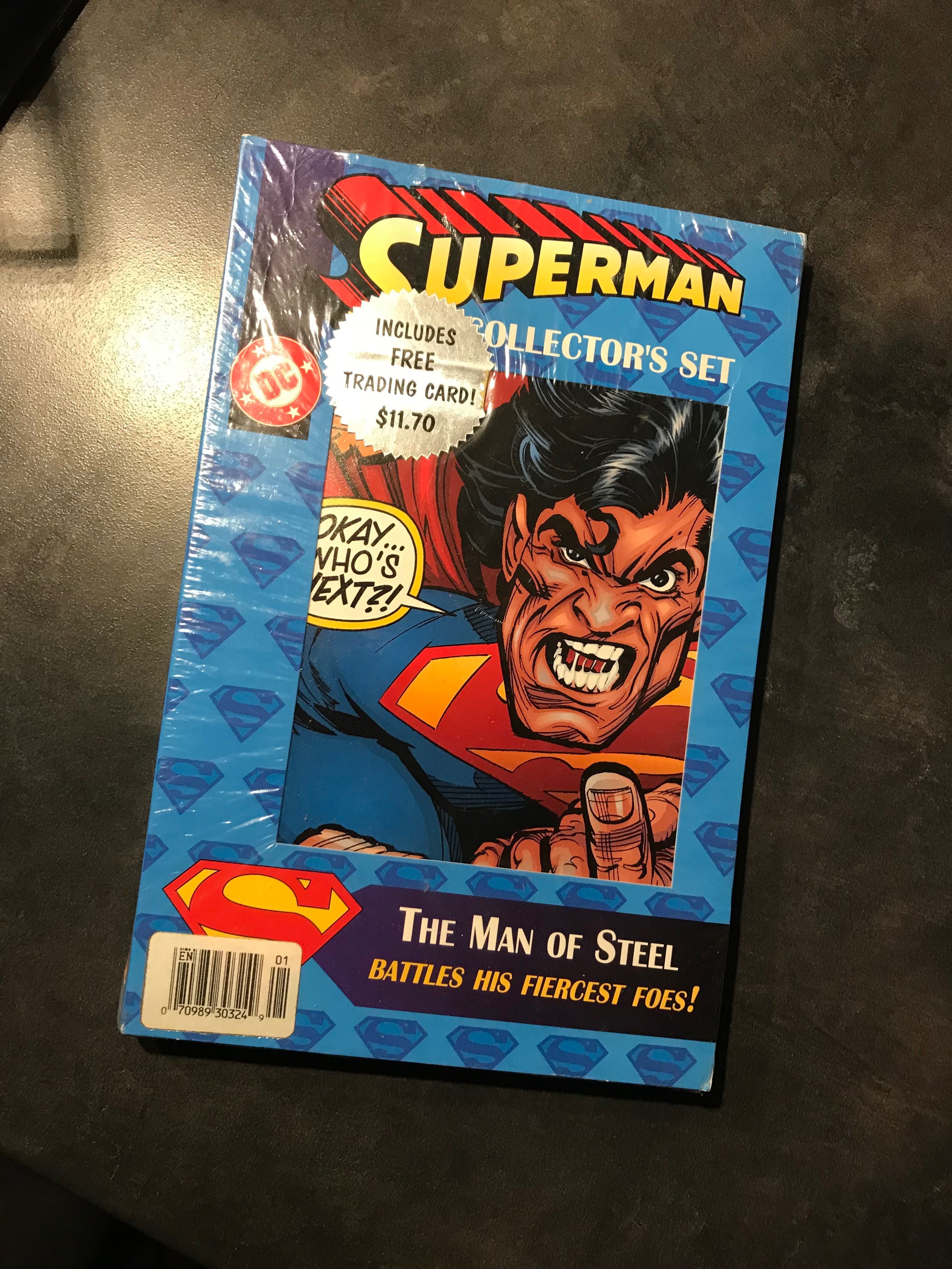 Superman komiks collector’s set - man of steel (unikat) eng