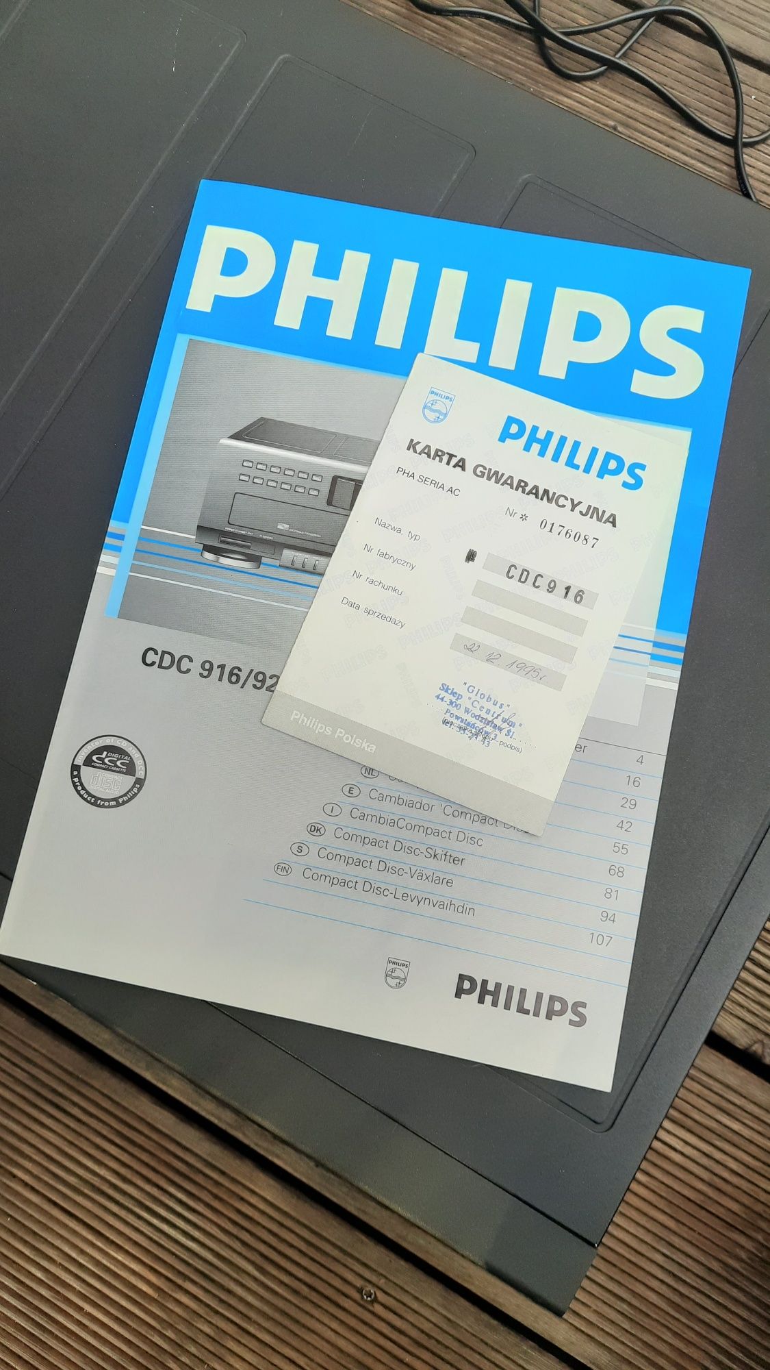 Philips seria 900. Zmieniacz płyt CDC 916