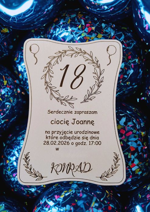 Zaproszenia urodzinowe