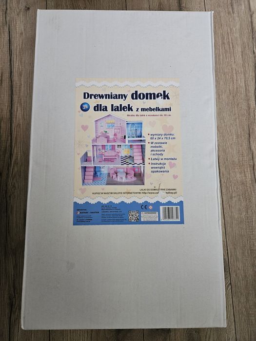 Domek dla lalek drewniany nowy