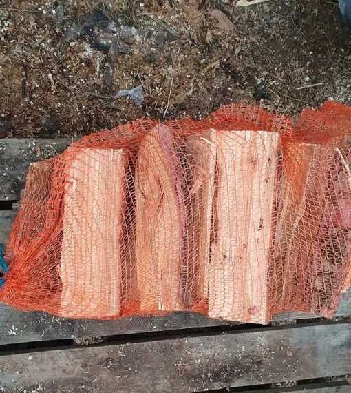 Drewno rozpałkowe modrzew worek
