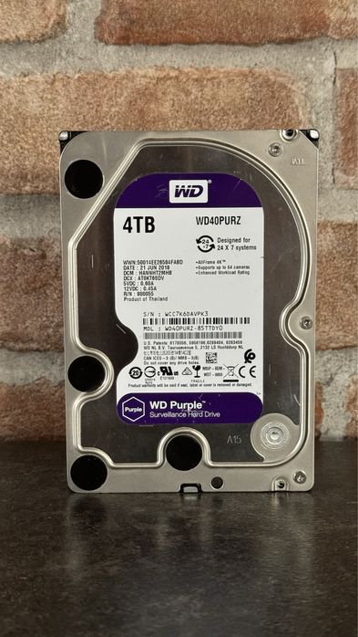 Dysk WD 4TB Purple [Made in Thailand]