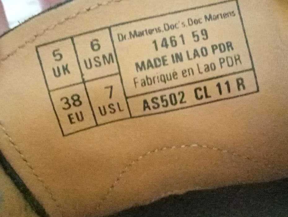 1461 Dr. Martens Туфли