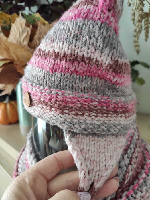 Zestaw czapka zimowa i snood dla dziewczynki