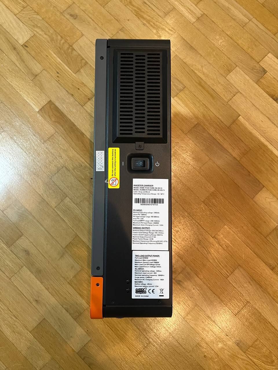 Гібридний інвертор PowMr 6.2Kw 48V з WI-FI  (1фазний(
