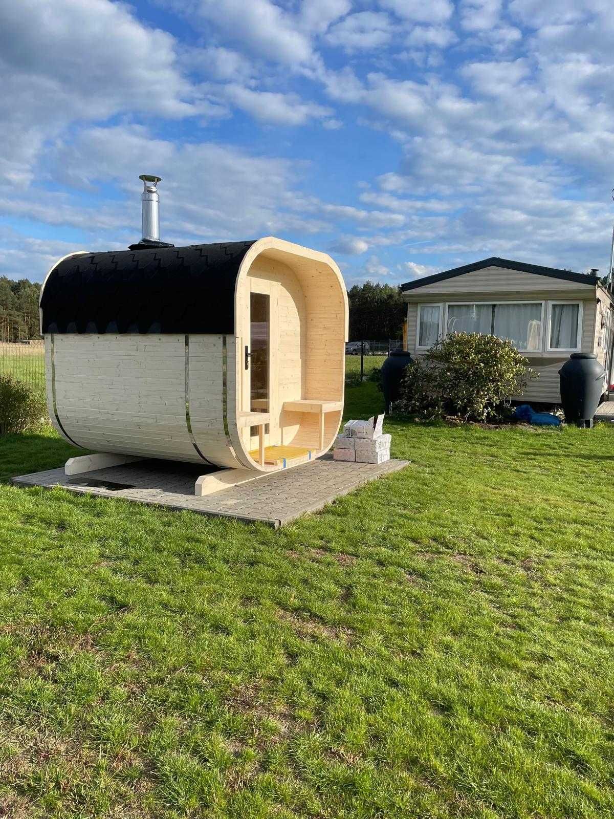 Sauna Circle XL Open/Close 3,6m z przedsionkiem i strefą relaksu