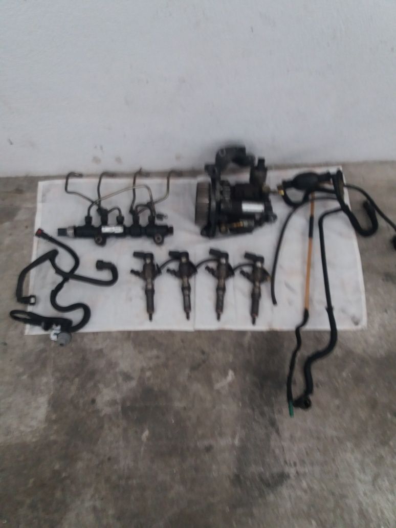 Bomba de alta pressão e injetores peugeot e Citroen 1