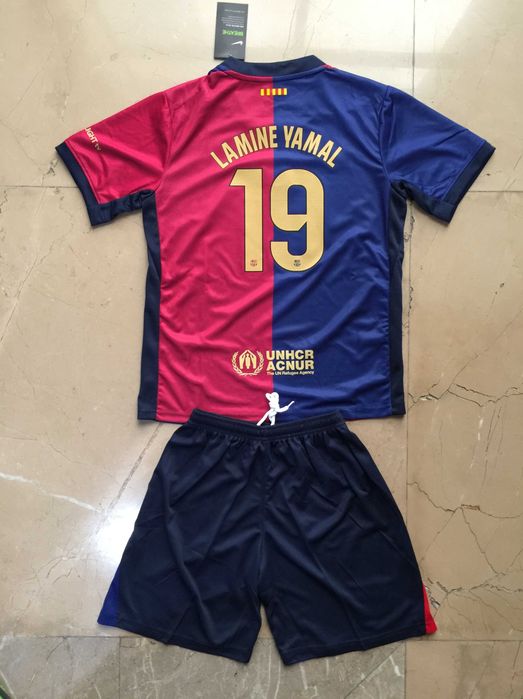 Koszulka Barcelona - Komplet dziecięcy-Lamine Yamal-domowa-R.26