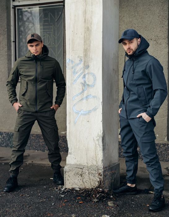 Мужской спортивный костюм SOFTSHELL тактическая куртка штаны СОФТШЕЛ