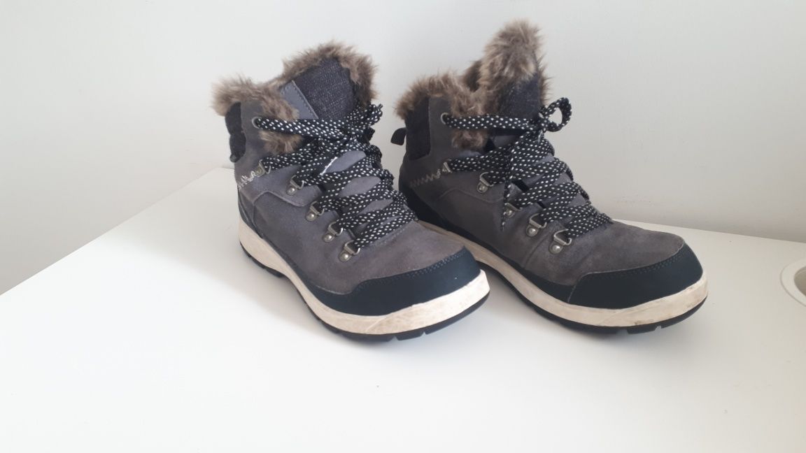 damskie buty zimowe r. 39 turystyczne quechua sh500xwarm, wkladka 24.5
