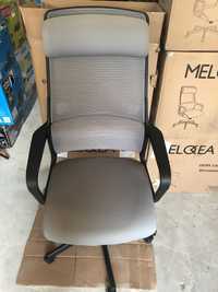 Ергономічне офісне крісло MELOKEA вага 150 кг (сірий)