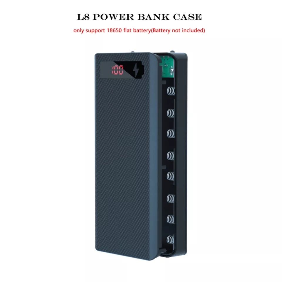 Корпус для Power Bank под аккумуляторы 18650 L8 на 8 аккумуляторов .