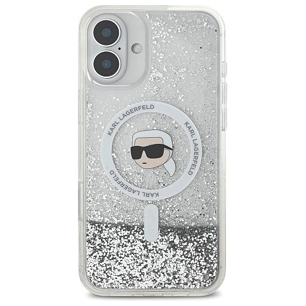 Karl Lagerfeld KLHMP16SLGKISGH iPhone 16/6.1" hardcase transparent Liq