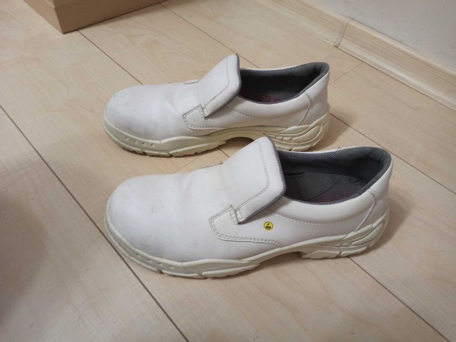 Męskie buty robocze Elten White SLIPPER Low ESD S3 SRC r.45 29 bdb