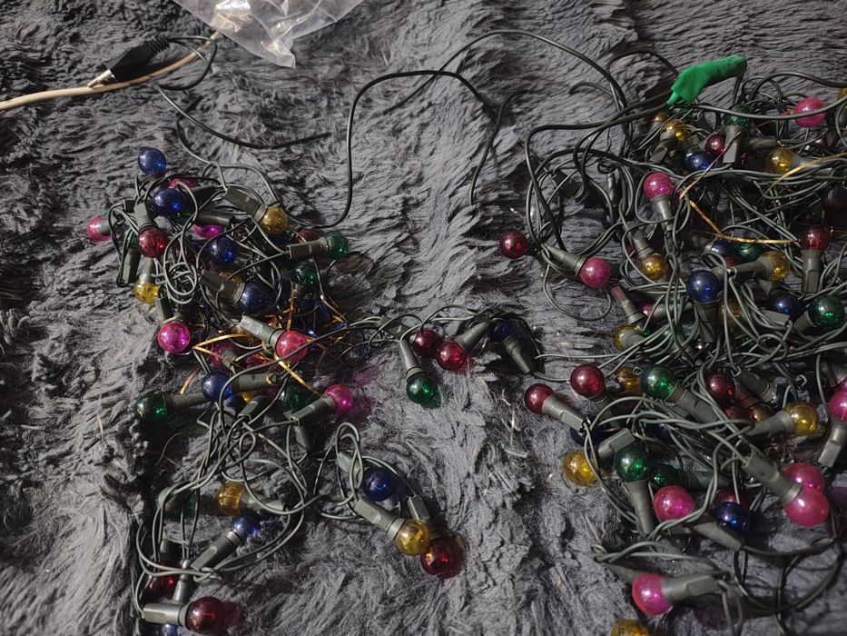 Świąteczne światełka choinkowe PRL