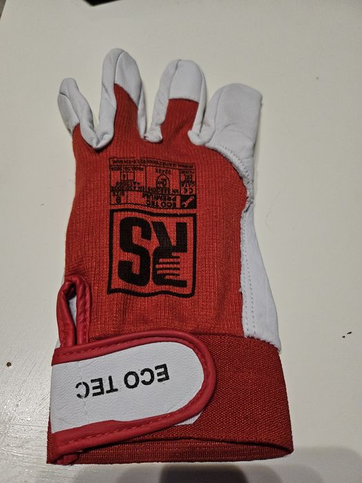 Rękawice skórzane na rzep RS ECO TEC r.9 50 par