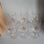 Caixa 6 Copos tipo Tulipa Cerveja Sagres 30cl. Novos