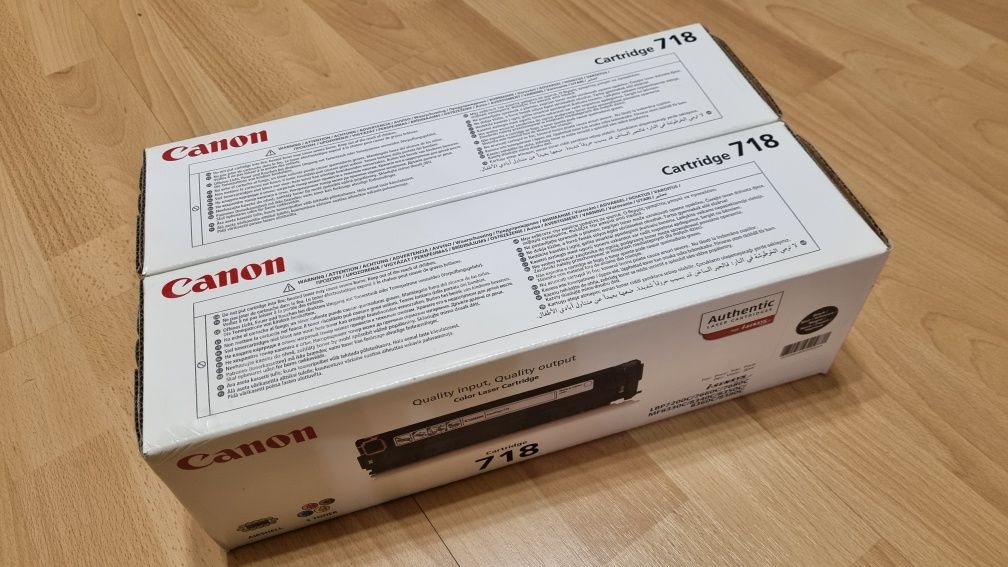 2 x Toner 718 Black Canon, HP...