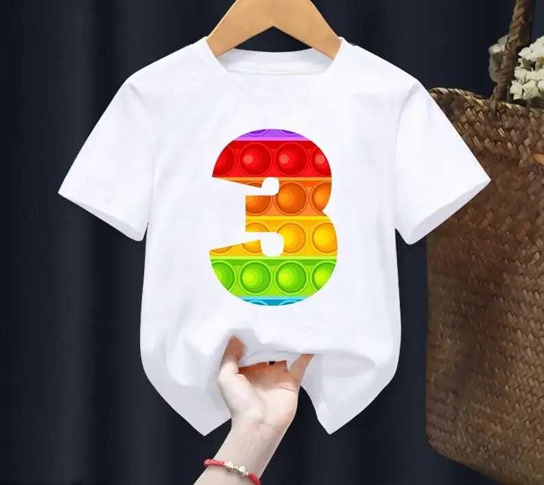 Koszulka bluzka na urodziny 3 lat Nowa POP IT