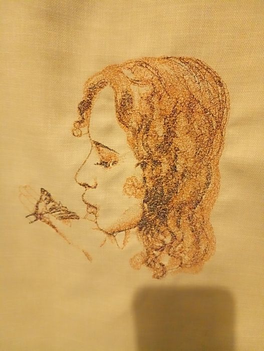 Torba haftowana na ramię handmade