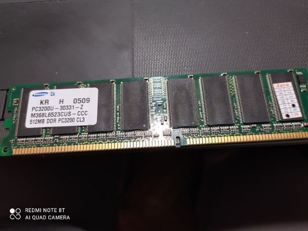 Samsung Memory Card 512mb DDR Model Pc3200u-30331-z KR H 0509 PC
